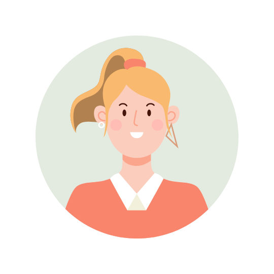 Avatar einer blonden Frau im Comicstil
